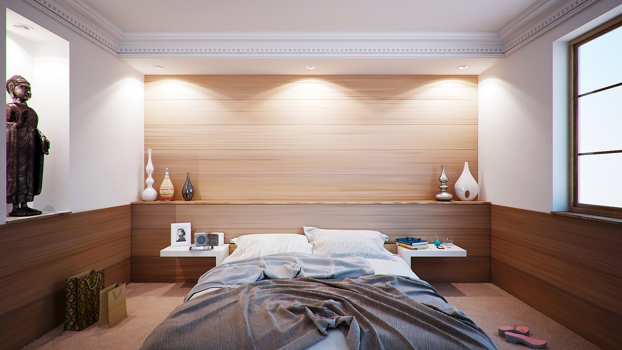 Minimalistische kamer met planten voor digital detox. Minimalistische kamer met planten voor digital detox.