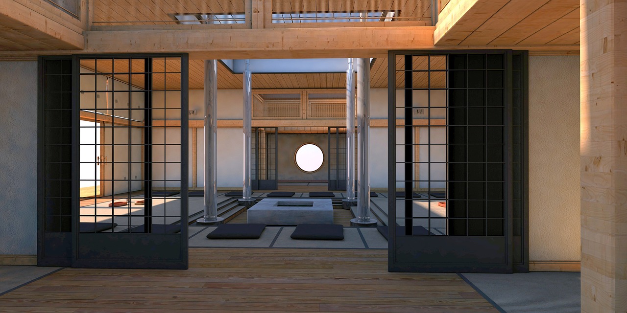 Eigen ontworpen mandala in serene meditatiehoek.
