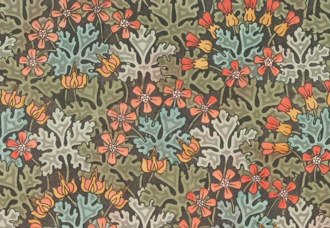 Klassieke bloemenpatronen op vintage stoffen.